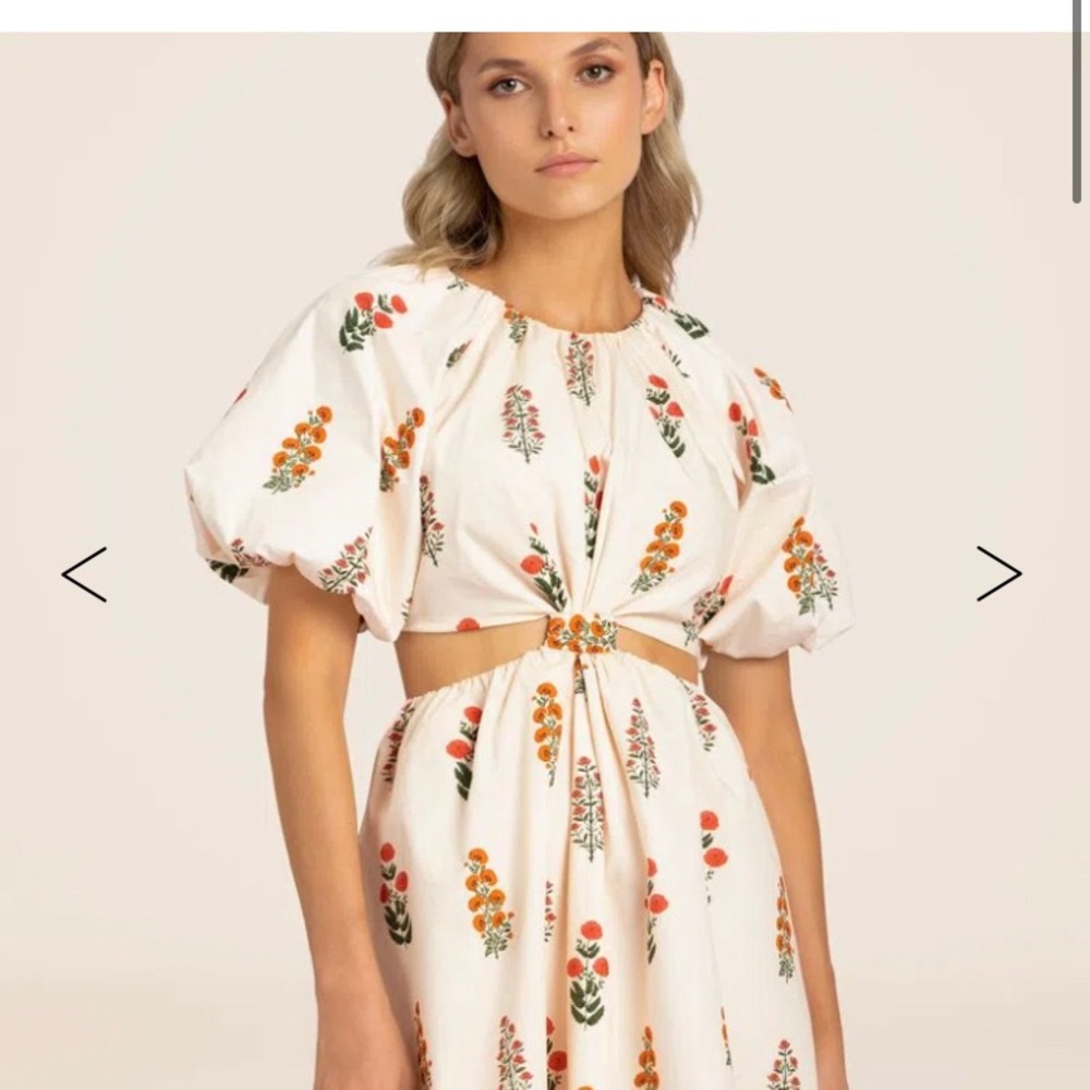 ISO. LAUREL DAHLIA IVORY MINI DRESS - Picture 2 of 3